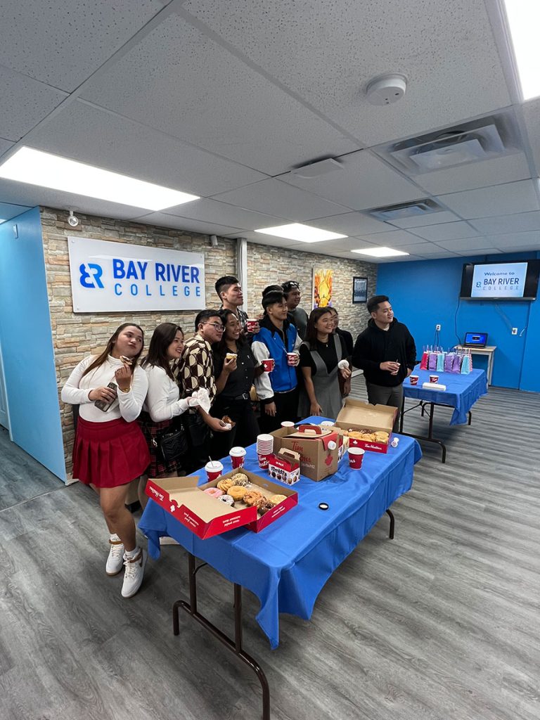 College for international students in Calgary, Bay River college welcome international students from Philippines FEU Far Eastern University students of hospitality management program 01