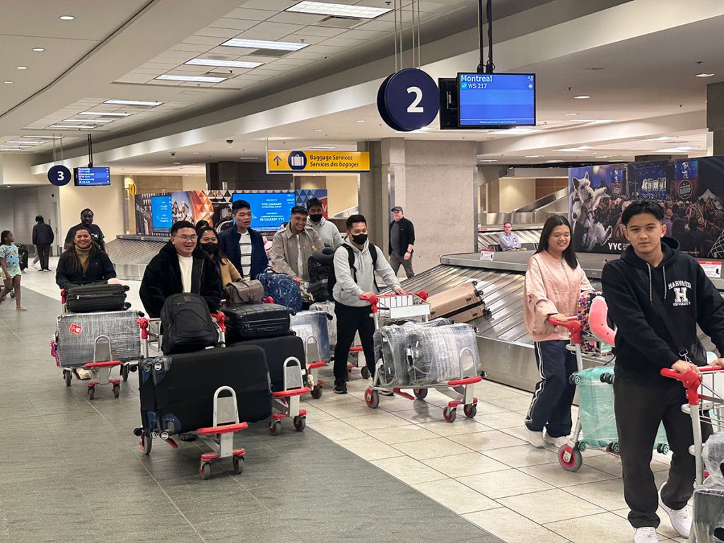 College for international students in Calgary, Bay River college welcome international students from Philippines FEU Far Eastern University students of hospitality management program 01