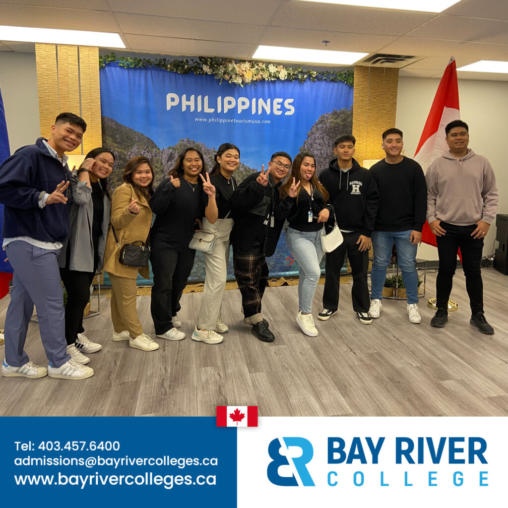 Bay River College international students from Philippines and Far Eastern University Manila FEU at Consulate General of the Philippines in Calgary Alberta