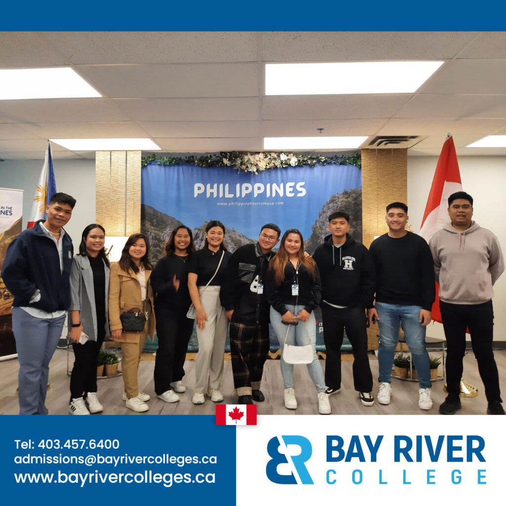 international students Bay River College from Philippines and Far Eastern University Manila FEU at Consulate General of the Philippines in Calgary Alberta Canada