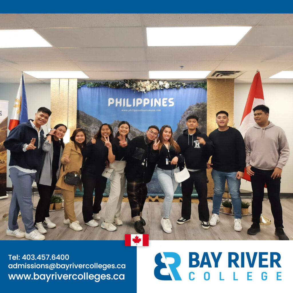 students photo Bay River College international students from Philippines and Far Eastern University Manila FEU at Consulate General of the Philippines in Calgary Alberta Canada