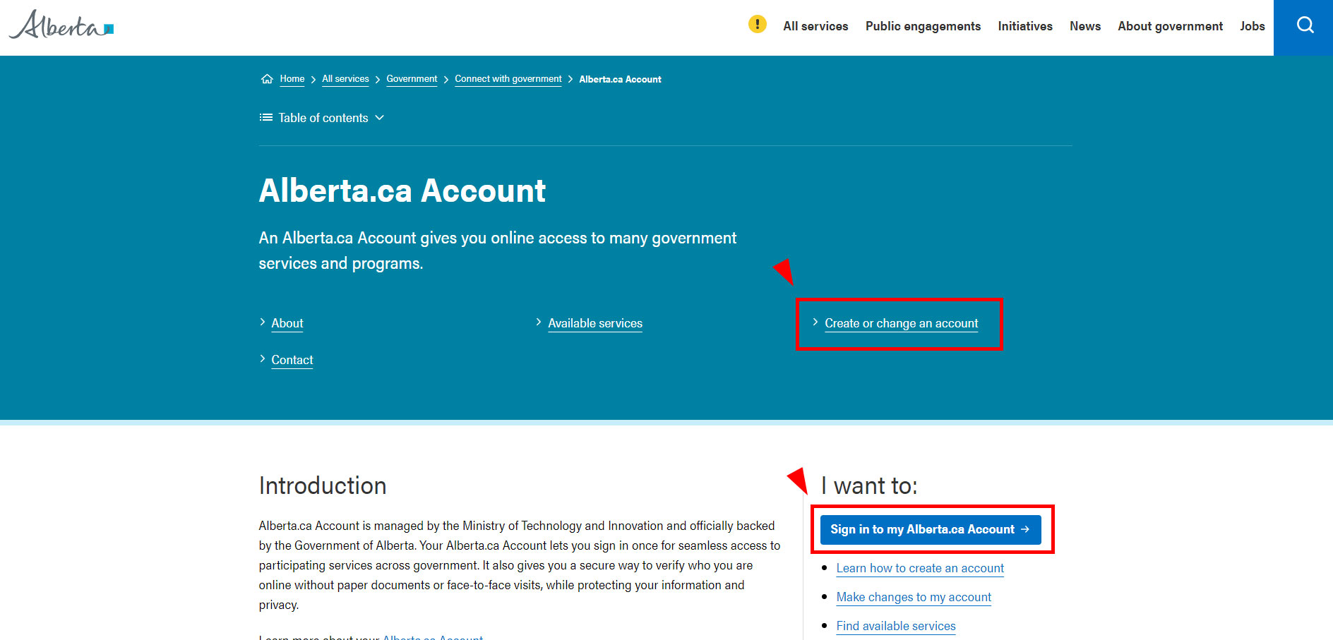 blog how to create verified account alberta governmental website alberta.ca signup account alberta calgary canada