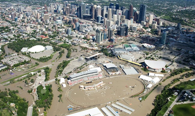 Calgary was under a lake of water during the devastating floods in June 2013. THE CANADIAN PRESS/Jonathan Hayward