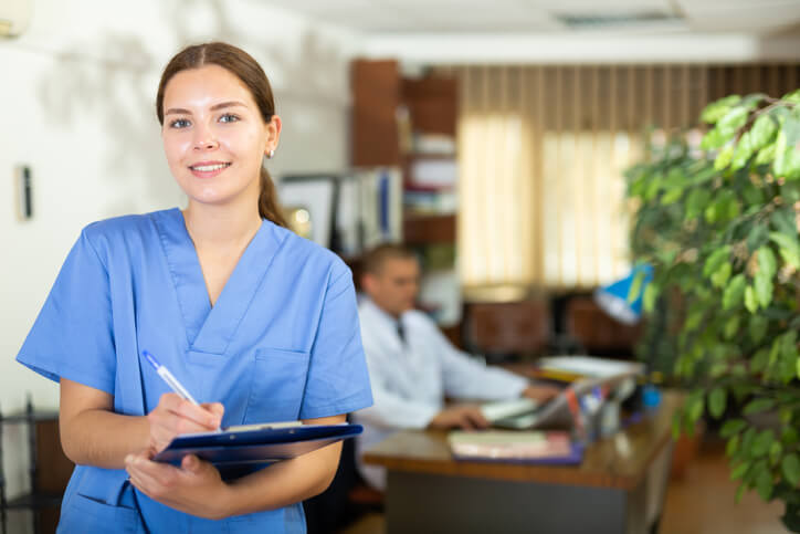 A graduate of Unit Clerk and Medical Office Admin training in a hospital setting