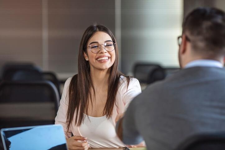 A student receiving career college student support counselling at Bay River College