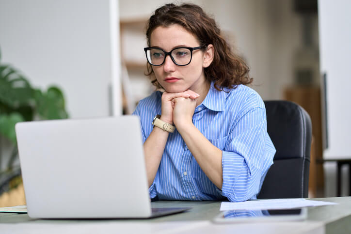 A student practicing pharmacy assistant interview skills at Bay River College