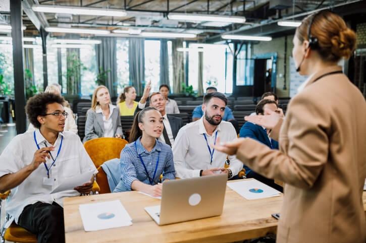A student in training for a medical administration career