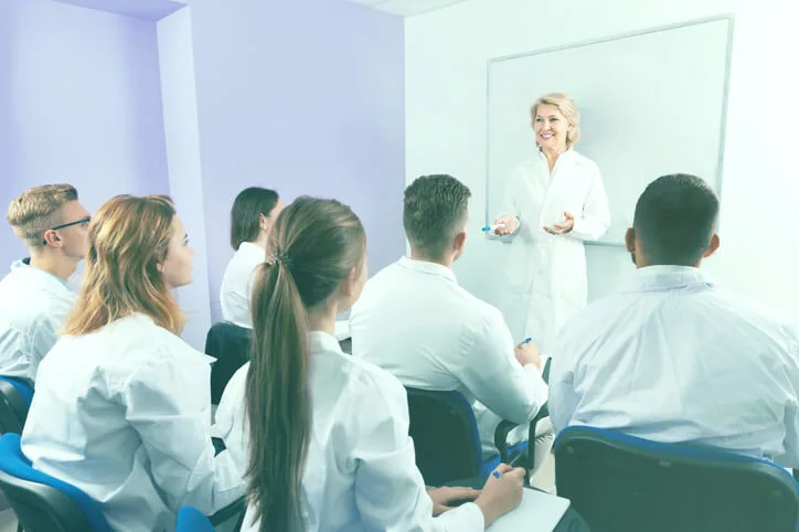 A classroom training for the pharmacy assistant diploma program