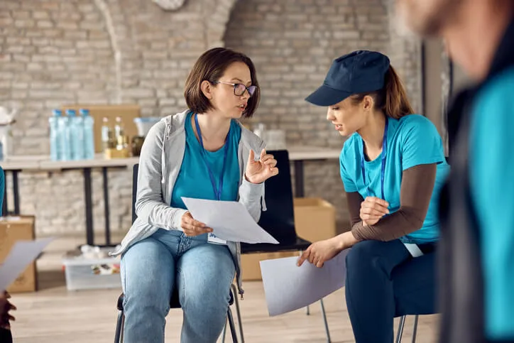 Community support worker skills in action while assisting a client in a community setting