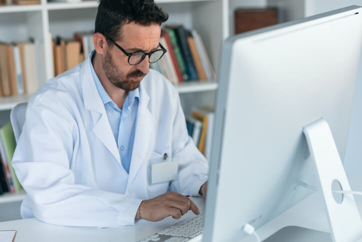 A clinical research coordinator managing a study site, demonstrating a step in the clinical research career path